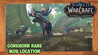 World of Warcraft Battle For Azeroth Gorehorn Rare Mob Location