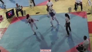 61kg Bekir Taha Tas vs Tolga Kutay Ayyildiz (2017 Turkish Cadet TKD Championships)