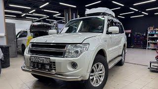 Мицубиси Паджеро с музыкой от Автостиль . Mitsubishi Pajero - замена динамиков + сабвуфер в багажник