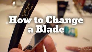 How to Put on a New Straight Edge Razor BLADE