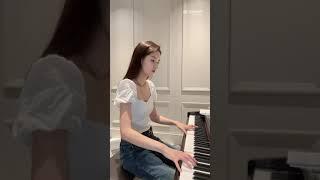 Wang yuwen play piano the ost of the love you give me