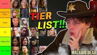 RANKING THE WALKING DEAD CHARACTERS!!! (The Walking Dead Characters Tier List)