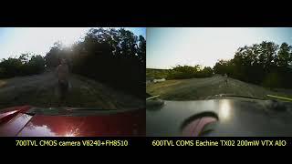 FPV camera comparison (MT9V139+FH8510 vs Eachine TX02)