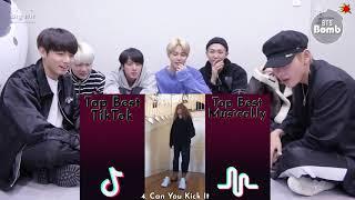 BTS REACTION "Top 10 TikTok Challenges In November 2018 (Week 2)"BTS 반응