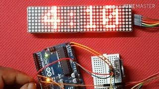 Arduino and Max7219 LED MATRIX Clock with RTC DS1307