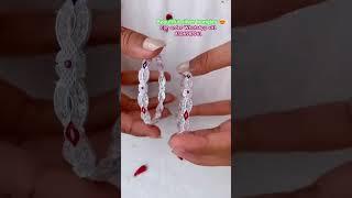 New beautiful designer silver bangles with 70% off ️#youtubeshorts #shortsviral #love