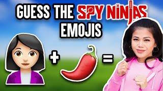 Guess The SPY NINJAS By Emojis!  Are You a TRUE FAN  (Chad Wild Clay Vy Qwaint Regina Daniel CWC)