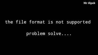 File format is not supported | whatsapp status file not supported problem solve  | with proof |