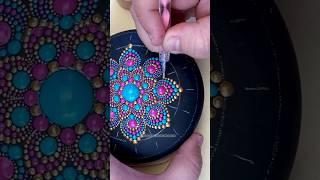 Dot mandala rock painting #art #satisfying #artist #painting #craft #dotart #mandala #artwork #viral