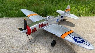 $99 Beginner RC Airplane - Volantex RC P47 ThunderBolt Warbird - REVIEW & FLIGHTS