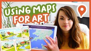 How to find good references on MapCrunch! Using maps for art 