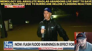 Memology 101: Absolute Madlad Abandons Live Shot To Save Woman Trapped Due To Hurricane Reaction