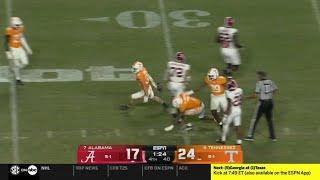 Tennessee GAME SEALING INT vs Alabama | 2024 College Football