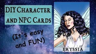 Make NPC and Character Cards