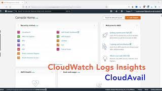 AWS CloudWatch Logs Insights: using search, filter, parse and sort operations.