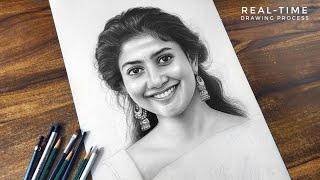 Hair Drawing Process PART 3 | By Harsh Guru Arts