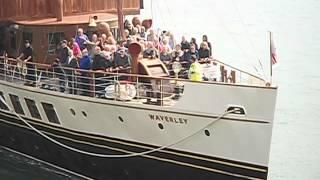 OLD PADDLE STEAMER "WAVERLEY" AT SOUTHEND PIER