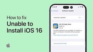 Unable to Install iOS Update on iPhone - Easy Fix