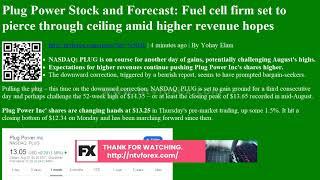 Plug Power Stock and Forecast: Fuel cell firm set to pierce through ceiling