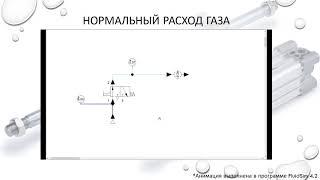 Нормальный расход газа в пневмоприводе (кратко). Normal gas consumption in the pneumatic drive.