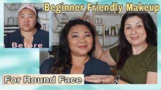 Beginner Friendly Natural Makeup for Round Face| Glowing Makeup Look| Perkiperkins