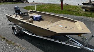 Seaark 2072 Shadow, top quality fresh water fishing boat w/outboard jet conversion by Ducky’s Boats