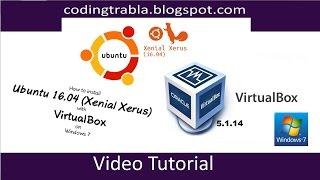 How to install Ubuntu 16.04  with VirtualBox on Windows 7 byVS