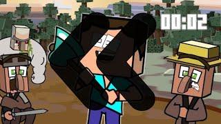 Minecraft Animated Speedrun - ( by @broanimations1996  ) Part 2 New Record - Reverse