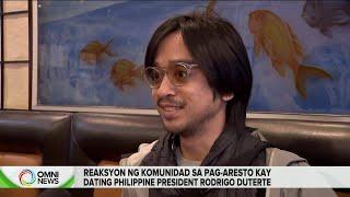 Reaksyon ng ilang Pilipino sa Canada sa pag-aresto kay dating Pangulong Duterte | OMNI News Filipino