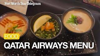 Dream of flying business class on Qatar Airways? See what you could eat while in the air.