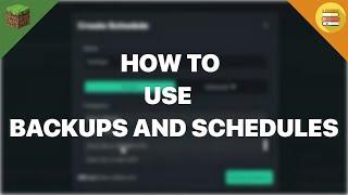 How to use backups and schedules