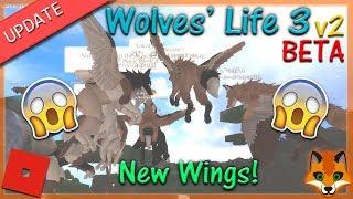 Roblox - Wolves' Life 3 v2 BETA - New Wings! #8 - HD