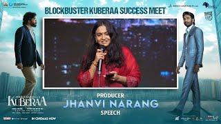 Producer Jhanvi Narang Speech @ BLOCKBUSTER KUBERAA Success Meet | Dhanush, Nagarjuna, Rashmika