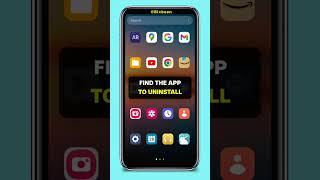 DELETE Apps in 10 Seconds ⌛ Samsung Phone #shorts