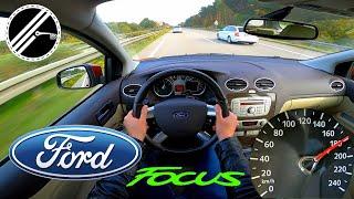 Ford Focus II Turnier 1.6 Automatic 101 PS Top Speed Drive On German Autobahn No Speed Limit POV