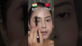 India Vs China Makeup Challenge| #shorts | SUGAR Cosmetics