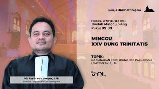 09:30 - Parmingguon Minggu, 17 Nopember 2024 - Live Streaming Bahasa Batak - Gereja HKBP Jatinegara