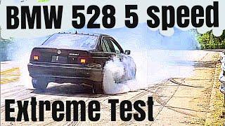 Stuntman Throws This BMW 528i 5 Speed A Beating! Neutral Drop!