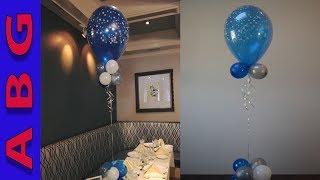 Starry night Double stuffed balloon decoration centerpiece tutorial   DIY Amazing Balloon Guy