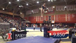 Illini Women's Gym | Kasey Meeks – vs. Denver