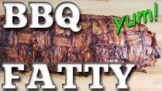 BBQ Fatty meatloaf recipe using bacon weave - the Traeger pellet grill