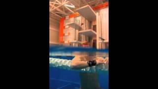 An underwater portrait session with UT diver Ryan Helms