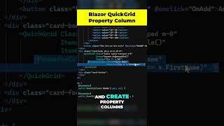 Quick Grid Property Columns - #blazor #dotnetcore