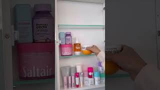 ORGANIZE MY SKINCARE WITH ME  #aesthetic #skincare #asmr