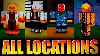 All Breathing Style Trainer locations | Slayer's Online Roblox