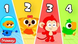 Learn Number Counting ️ Numbers By Monkey Junior Play & Learn