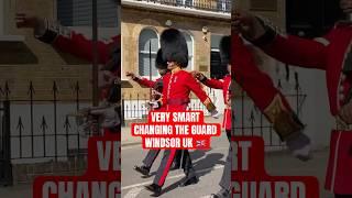 VERY SMART! CHANGING OF THE GUARD WINDSOR‍️️ #uk #youtubeshorts #fyp #shorts #army #armylover