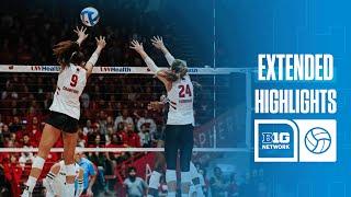 Penn State at Wisconsin | Extended Highlights | Big Ten Volleyball | 11/09/2024