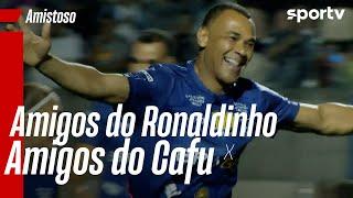 AMIGOS DO RONALDINHO 9 X 11 AMIGOS DO CAFU | GOLS | AMISTOSO | sportv