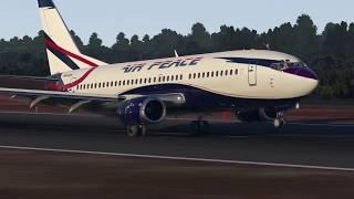 Air Peace 737-300 Landing in Calabar  in Xplane 11.50 with  Vulkan Enabled